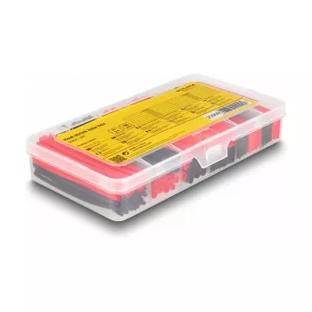 Termosusitraukiantis vamzdelis DeLOCK 20909 196 vnt juoda raudona 2:1