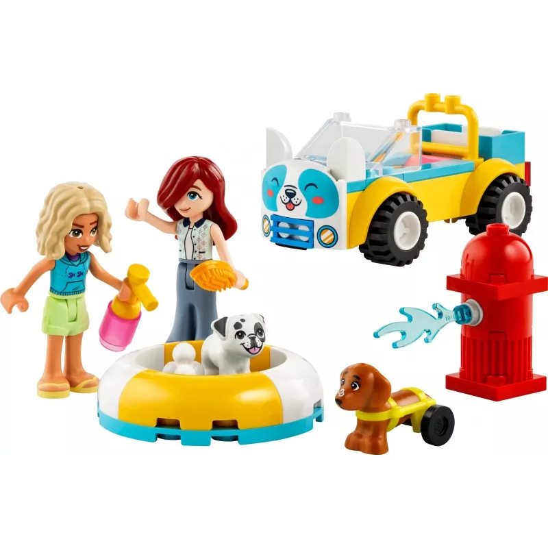 LEGO® Friends Šunų priežiūros automobilis, transporto priemonės žaidimų rinkinys 42635