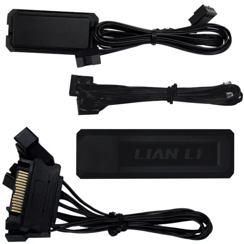 120 mm ARGB PWM belaidis korpuso ventiliatorius su LCD ekranu Lian Li UNI FAN TL