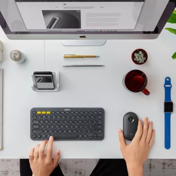 PELĖ OPTINĖ BELAIDĖ LOGITECH PEBBLE M350 GRAFITINĖ 910-005718