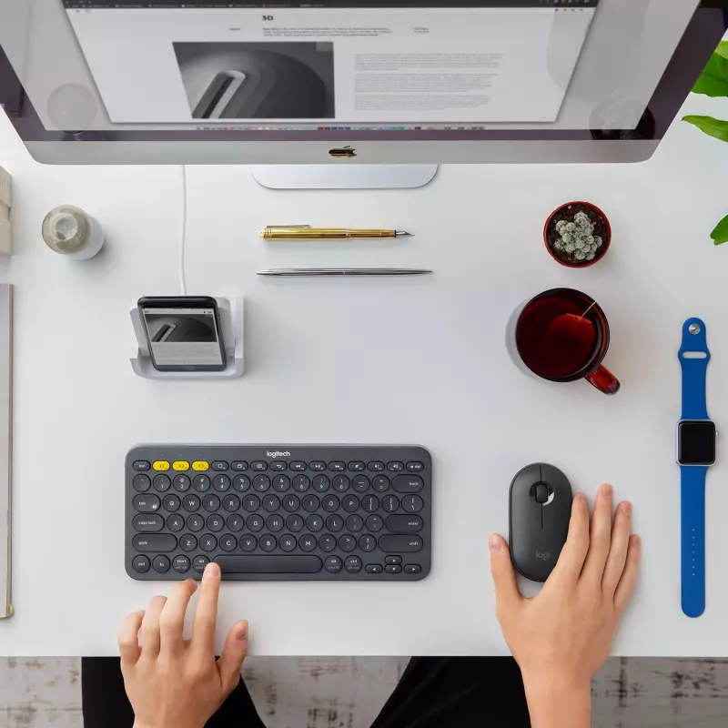 PELĖ OPTINĖ BELAIDĖ LOGITECH PEBBLE M350 GRAFITINĖ 910-005718