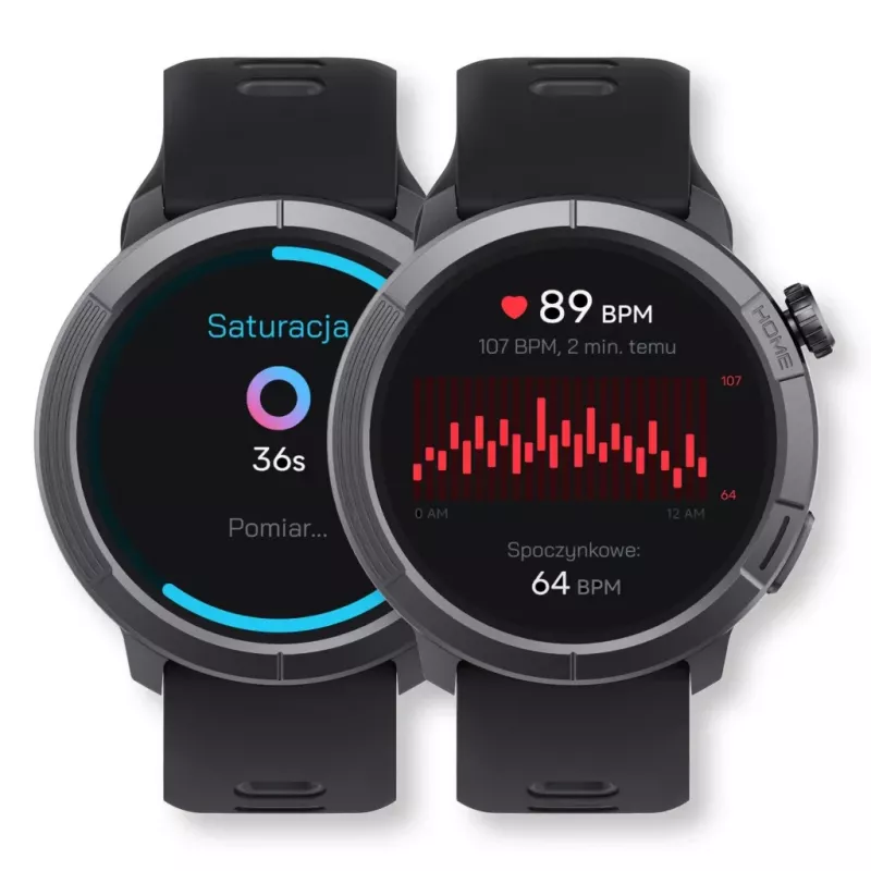 Stelio rankinis laikrodis STSWA102BT Activ Pro GPS 46mm juodas titano korpusas