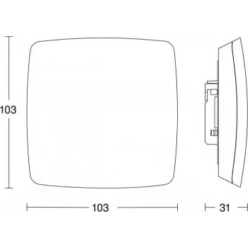 Prisėdimo detektorius Steinel True Presence UP KNX 056339 IP54 360° aptikimas
