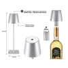 Beper P201UTP117 akumuliatorinė LED stalo lempa, 1,5 W, jutiklinis jungiklis, su ryškumo reguliavimu, 33 mm buteliui skirtas adapteris, atspari vandeniui, sidabro spalvos