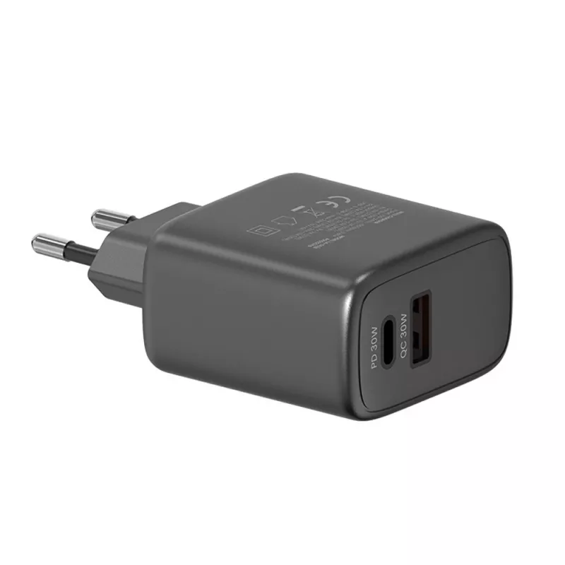 Laikiklis SAVIO LA-06/B USB Type-C 30W Power Delivery 1x USB-C Juodas, 5–20V, 3A/9V, 3A/5V, 3A/12V, 2.1A