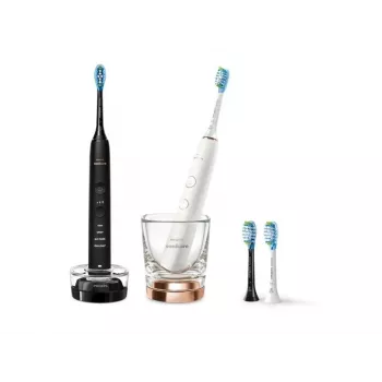 Philips Sonicare DiamondClean HX9914/61 elektrinis dantų šepetėlis suaugusiems, garsinis, juodas, baltas