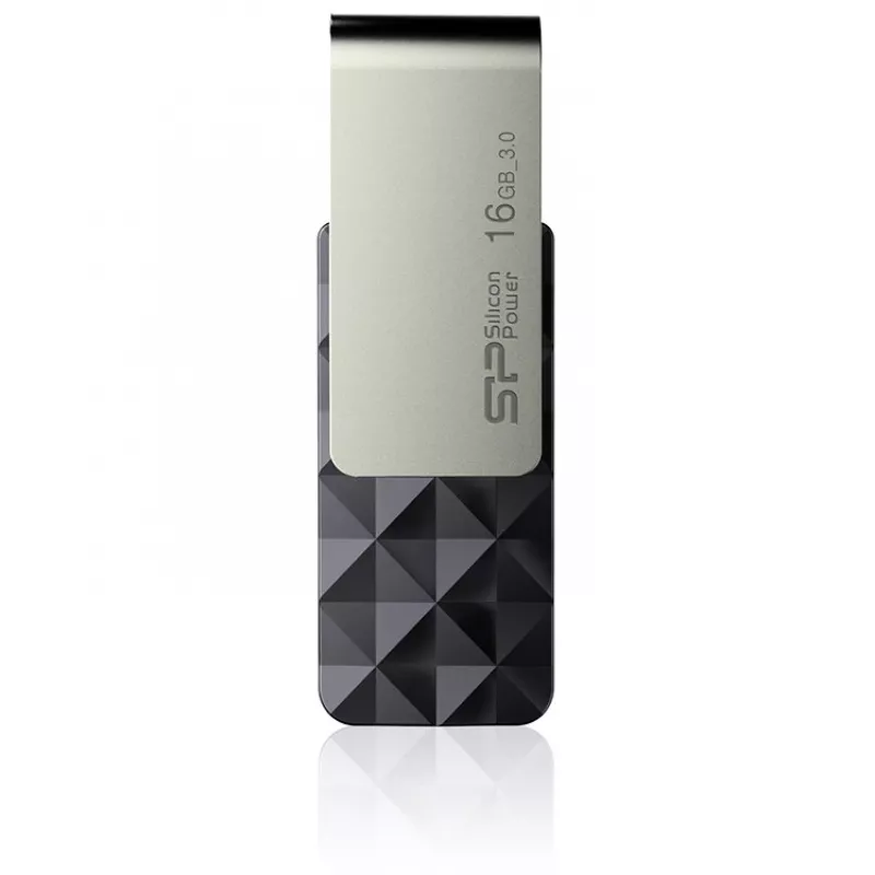 Silicon Power Blaze B30 SP016GBUF3B30V1K USB laikmena, 16 GB, USB 3.0, juoda