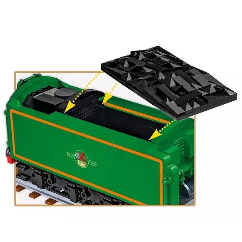 Cobi Flying Scotsman britiškas garvežys, konstruktorius, 1:35, 2677 dalys
