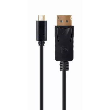 USB grafikos adapteris Gembird A-CM-DPM-01 su USB-C, palaiko iki 3840×2160, USB 2.0 / 3.2 Gen 2, juodas, 2 m laidas