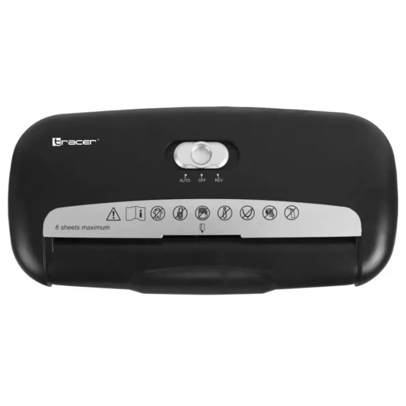 Popieriaus smulkintuvas Tracer Razor 2, juostinis pjovimas, 70 dB, juodas