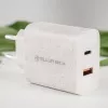 Įkroviklis Tellur TLL151321 Type-C PD20W USB QC3.0, 20W PD ir QC3.0 greitasis įkrovimas