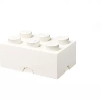 LEGO Storage Brick 6, dėžutė daiktams balta