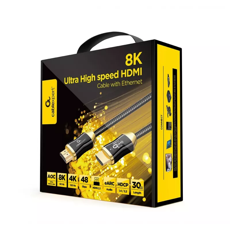 HDMI kabelis Gembird CCBP-HDMI8K-AOC-30M 30 m 48 Gbit/s juodas
