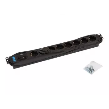 Apsauginis modulis nuo viršįtampių Triton RAB-PD-X08-A1 Juodas 8 AC lizdai 230V 2m