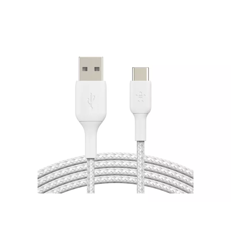 USB laidas Belkin CAB002BT1MWH 1m USB A į USB C baltas