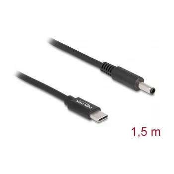 DeLOCK USB Type-C į Dell 4,5 x 3,0 mm nešiojamojo kompiuterio įkrovimo laidas 1,5 m 20 V