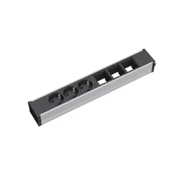 Bachmann 912.006 Maitinimo ilgintuvas 3 AC lizdai juodas sidabrinis