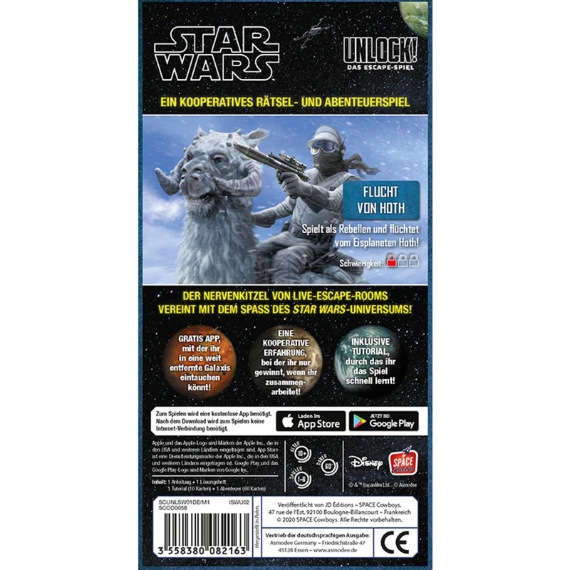 Stalo žaidimas Unlock - Escape from Hoth, Party Game