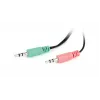 Ausinės su mikrofonu Gembird MHS-123, laidinės, 3.5 mm, juodos