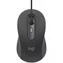 Logitech Signature Wired M520 versijai skirta optinė laidinė pelė USB-C Plug-and-Play Windows/Mac/Chrome/PC/nešiojamieji kompiuteriai - Graphite