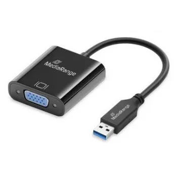 MediaRange MRCS230 USB-A į VGA adapteris 0,2 m juodas