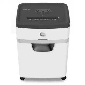 Popierių smulkintuvas HP OneShred 18CC, dalelių pjovimas, 65 dB, 22 cm, baltas, juodas