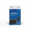 Automobilinis USB įkroviklis SAVIO SA-024 – universalus mobiliųjų įrenginių įkroviklis, įėjimas 12–24 V, išėjimas 5 V, juodas, cigarečių degtukas