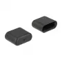 DeLOCK 64008 USB Type-C kištukinio lizdo apsauginis dangtelis, juodas, 10 vnt.