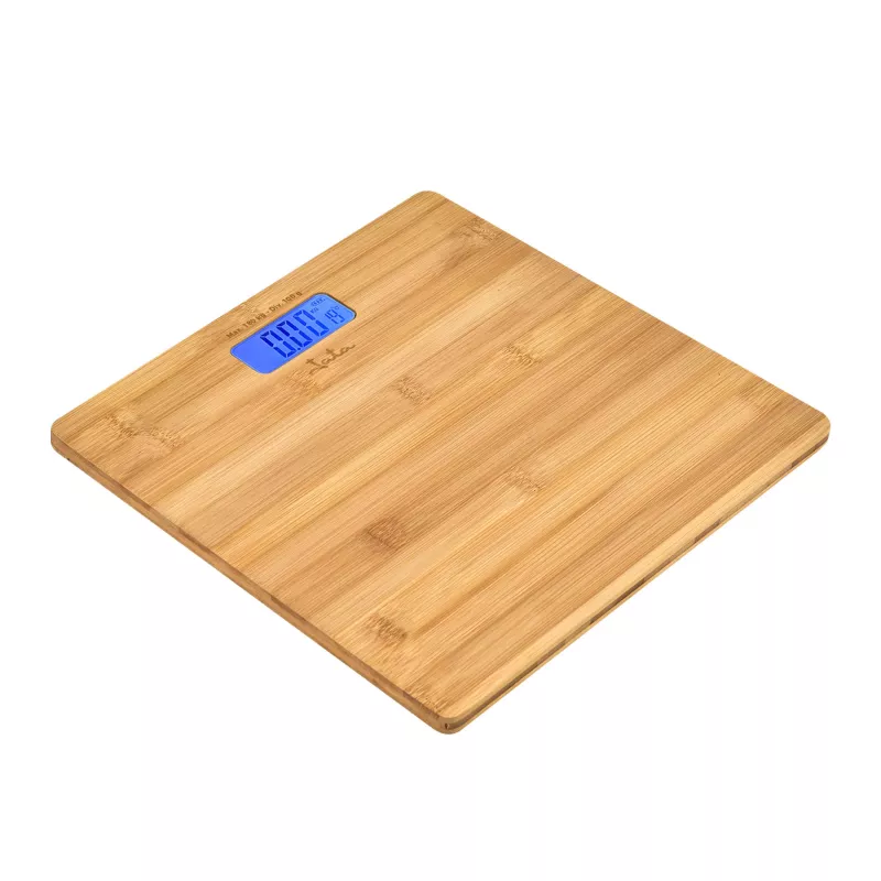 Jata HBAS1489 elektroninės vonios svarstyklės, 180 kg, 100 g žingsnis, presuoto bambuko platforma, LCD ekranas