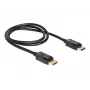 DisplayPort kabelis DeLOCK 82423 1 m vyriškas-į-vyrišką juodas