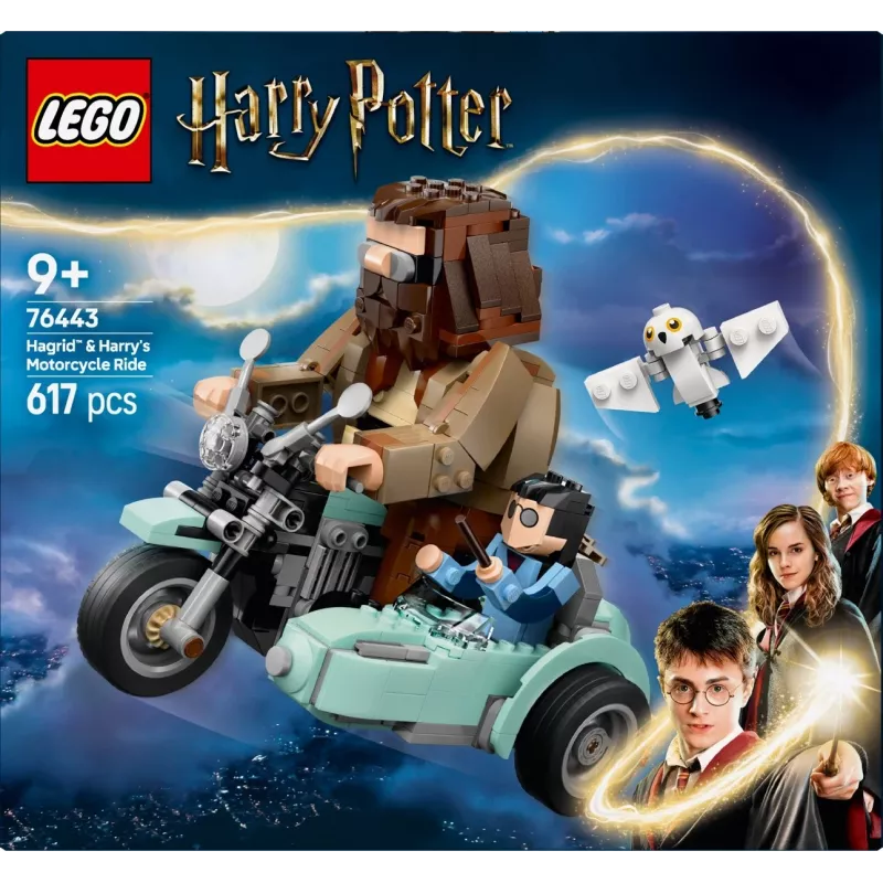 LEGO HARRY POTTER 76443 Hagrido ir Harrio motociklo pasivažinėjimas