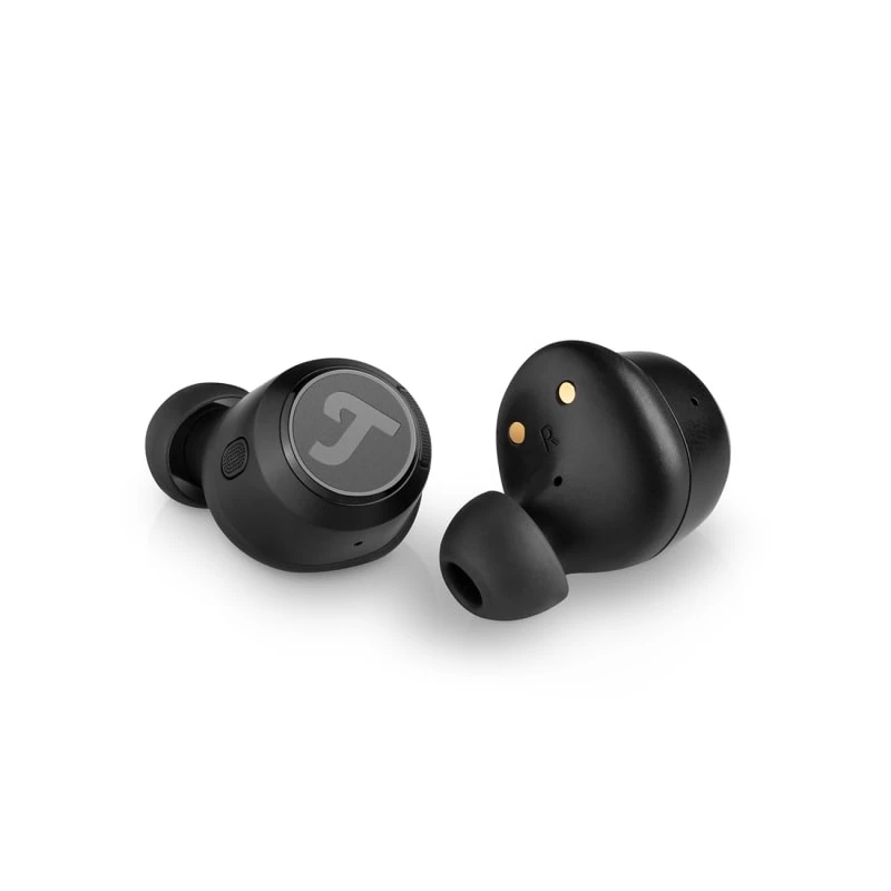 Teufel REAL BLUE TWS 3 belaidės ausinės į ausį, juodos, Bluetooth, skirtos pokalbiams ir muzikai