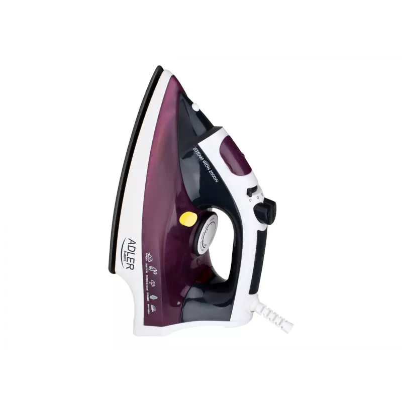 Adler AD 5022 Sausas ir garinis lygintuvas su keraminiu padu, violetinis, 2200 W
