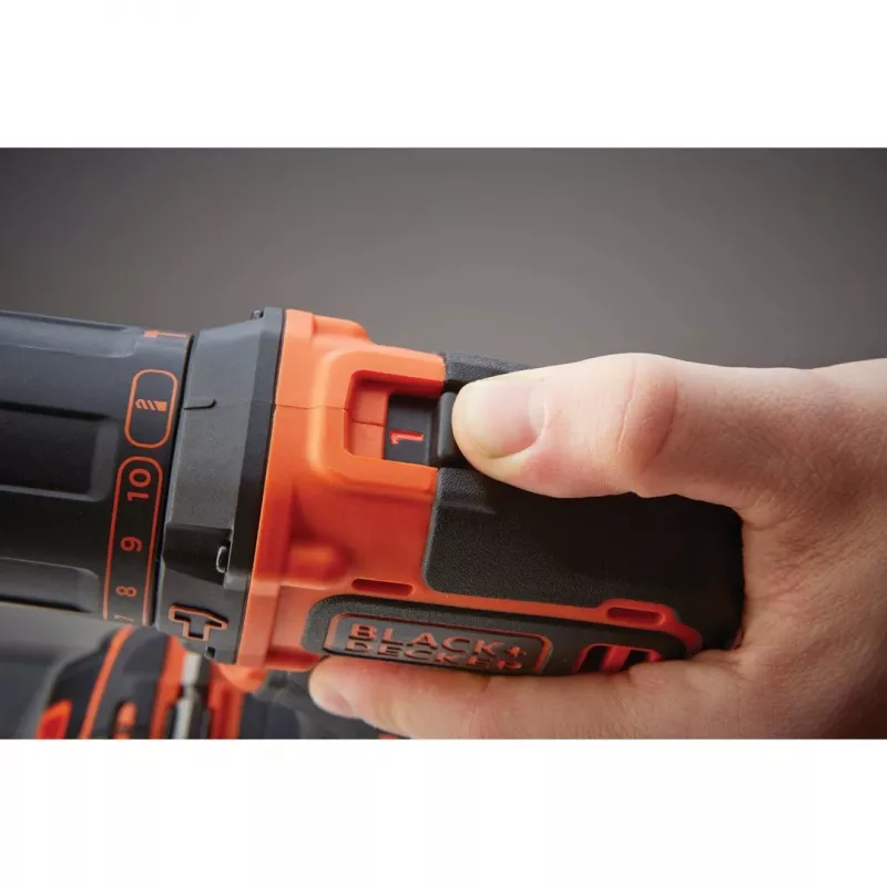 Gręžtuvas Black & Decker BDCHD18KB-QW, 18V, be raktelio, juodai oranžinis