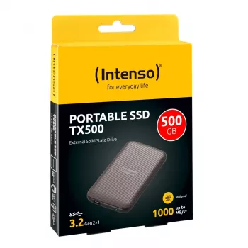 Išorinis SSD diskas Intenso TX500 500GB USB Type-C 3.2 Gen 2 Ruda