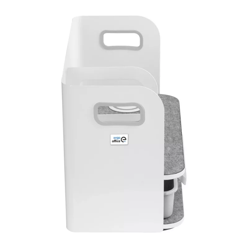 Stalo organizatorius su stalčiumi ir belaidžiu įkrovikliu Ergo Office, baltas, max. 10 kg, ER-441