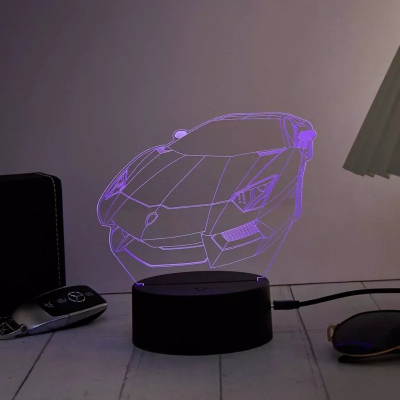 LED automobilio RGB 3D šviesos dekoras MANTA SNL120RGB – RGB lempa automobiliams ir motociklams