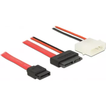 SATA kabelis DeLOCK 84790 0,5 m SATA 13 kontaktų SATA 7 kontaktų + Molex