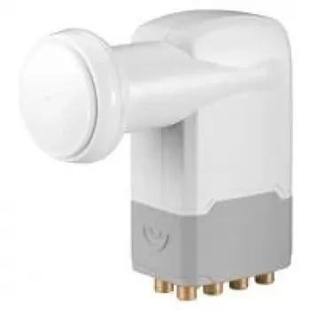 Wentronic Goobay Universal Octo LNB, balta-pilka – skaitmeninis SAT keitiklis (DVB-S2) 8 abonentams (4K/HDTV/3D priėmimas) (67273)
