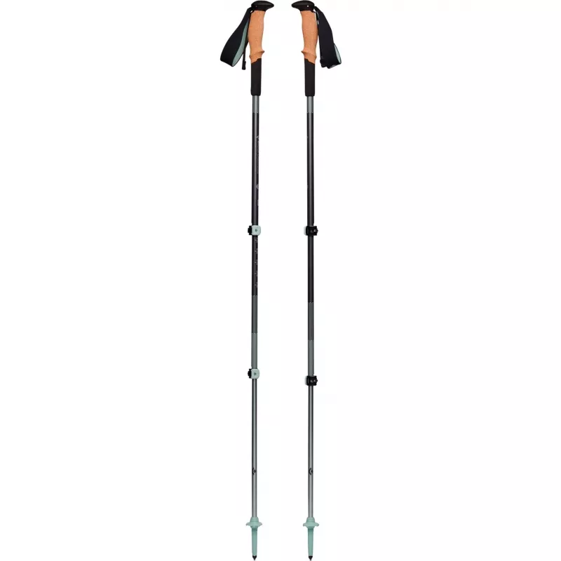 Trekking lazdos Pursuit Shock M/L, Fitness Device pilka/žalia, 1 pora, 125-140 cm