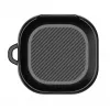 Tech-Protect Rough Carbon apsauginis dėklas Samsung Galaxy Buds 2 Pro/2/Live/Pro įkrovimo dėklui, juodas