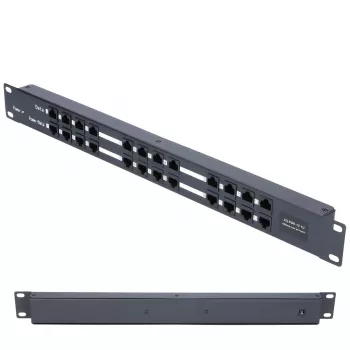 Extralink PoE Injector 12 prievadų 12x 100Mb/s RJ45, montuojamas į stelažą