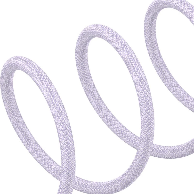 USB-C į Lightning greito įkrovimo laidas Baseus Gem 1 m 20 W violetinis, nailono pynė, 7 kontaktų Lightning