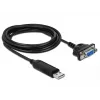 Serijinis kabelis DeLOCK 66281 juodas 1,8 m RS-232 USB Type-A