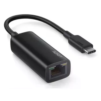 Aukey CB-A30 USB-C į Gigabit RJ45 eterneto adapteris 10/100/1000 Mbps, USB 3.0, aliuminis, LED indikatoriai