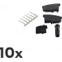 Jungtis TAE F ShiverPeaks BS72000-SET10 juoda, 10 vnt.