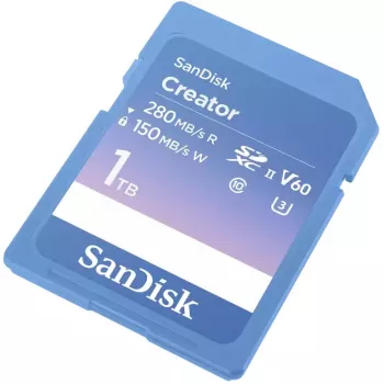SanDisk Creator SD UHS-II atminties kortelė, 1TB, mėlyna, SDSDXEP-1T00-GNCIS