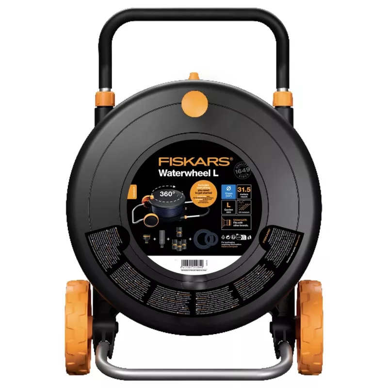 Fiskars Comfort žarnos ritė L su ratukais 30 m 1071670