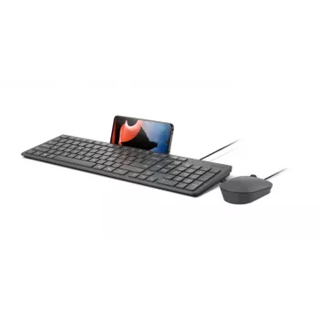 Laidinė klaviatūros ir pelės rinkinys Lenovo 310 (US English) – pilno dydžio klaviatūra, 1,8 m laidas, 2000 DPI optinė ambidekstrinė pelė