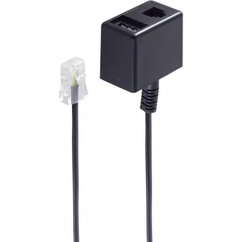 Telefono laidas ShiverPeaks BS71270-8 0,15 m juodas
